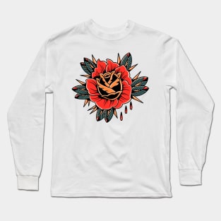 red rose tattoo Long Sleeve T-Shirt